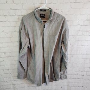 Men's Archive longsleeve button down shirt, size Large, tall
